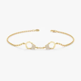 Diamond Handcuff Bracelet, Charlotte