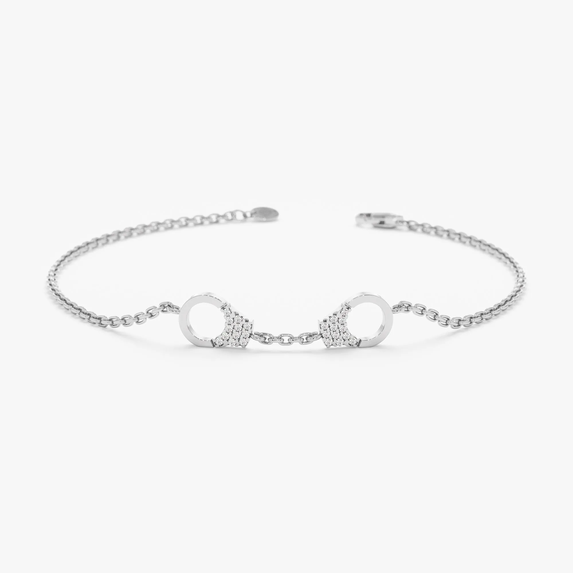 Diamond Handcuff Bracelet, Charlotte