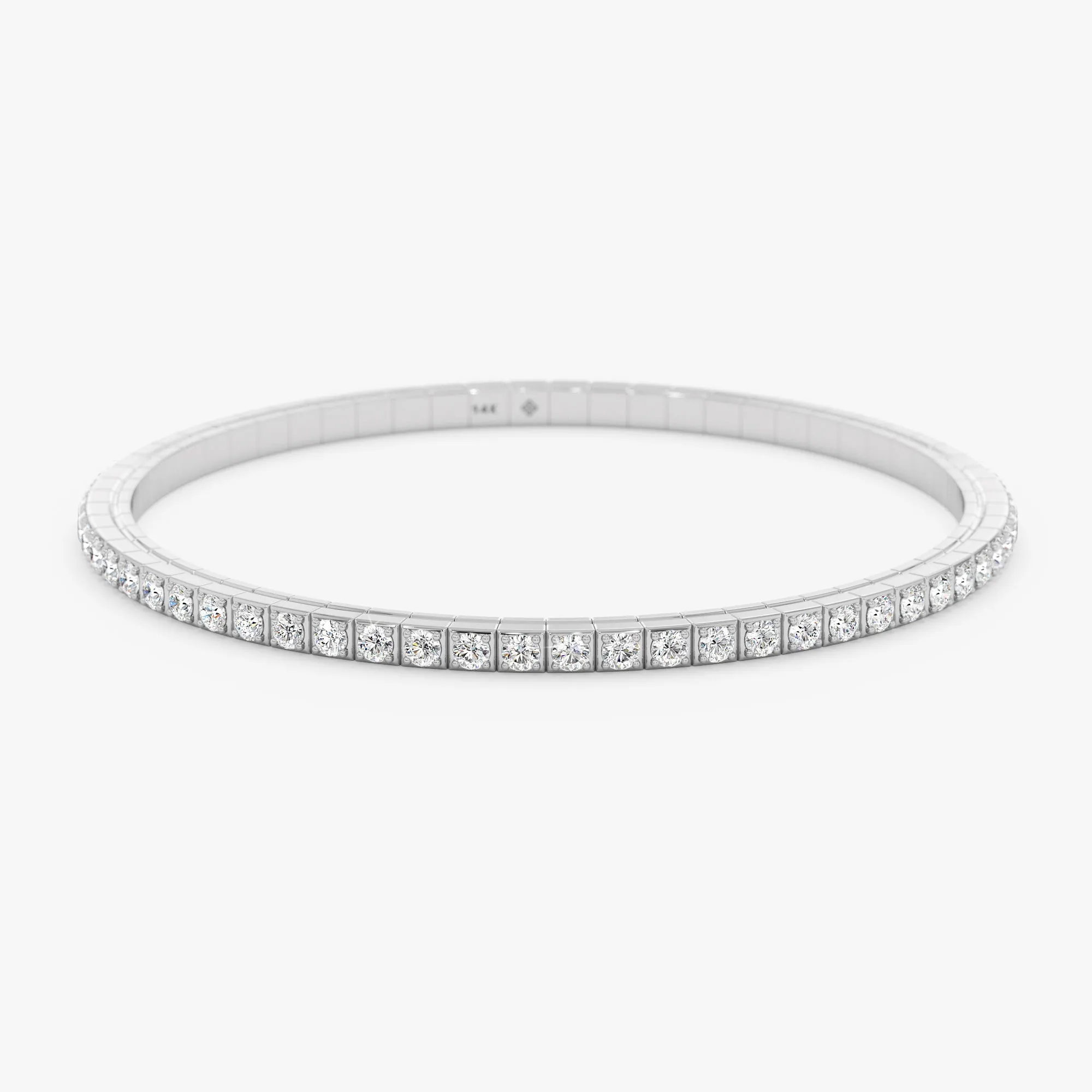 Diamond Stretch Tennis Bracelet, Freja