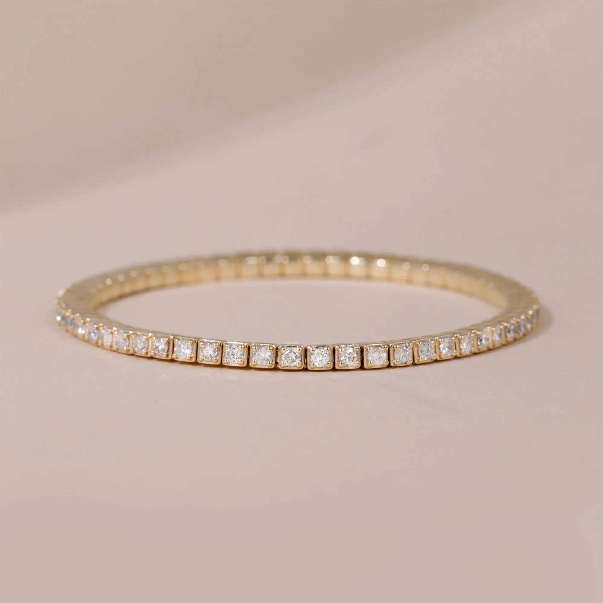 Diamond Stretch Tennis Bracelet, Freja