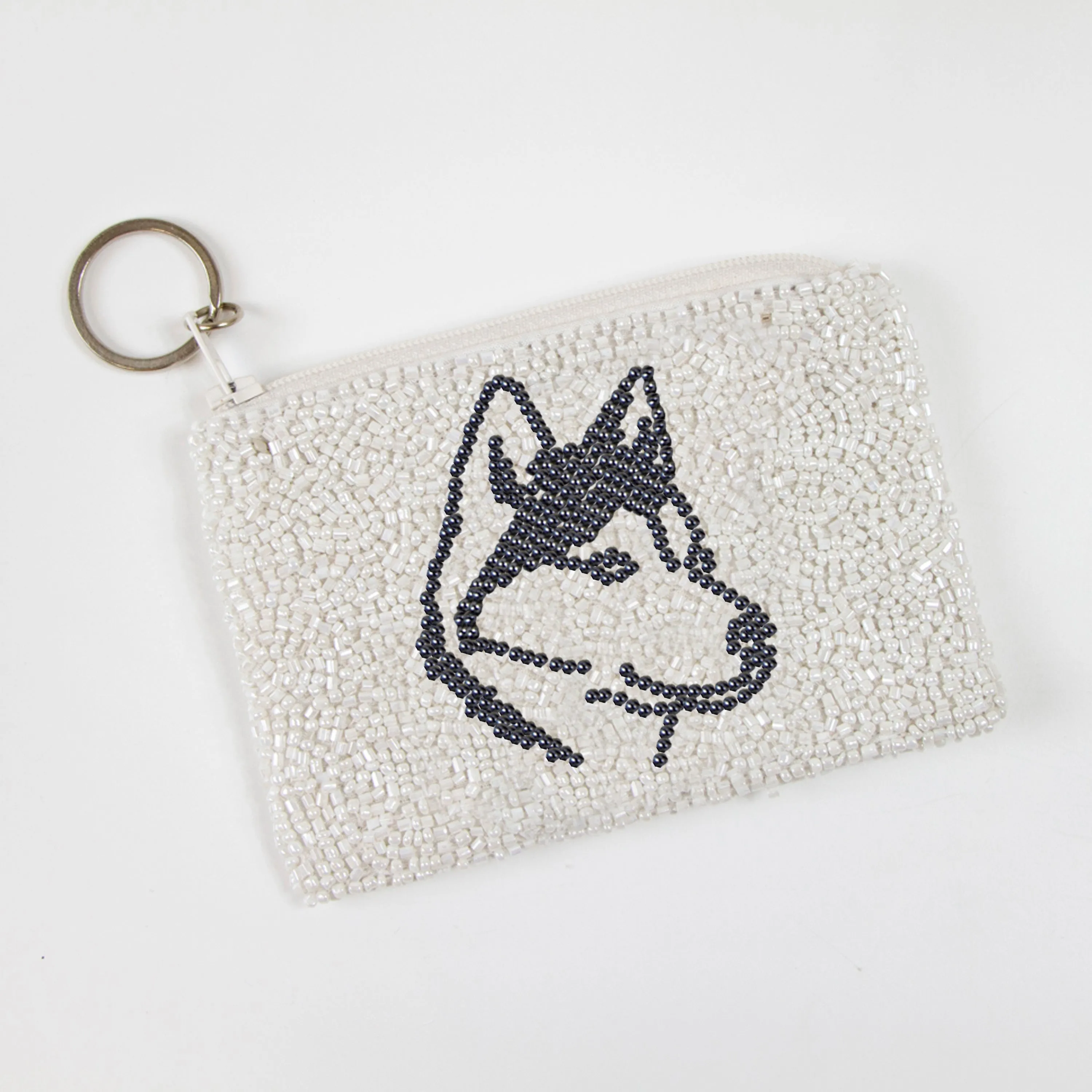 Dog Beaded Coin Purse