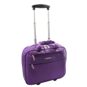 DR603 Wheeled Laptop Business Briefcase Pilot Case Purple