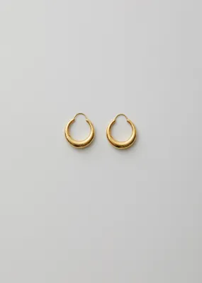 Gold Fat Snake earrings