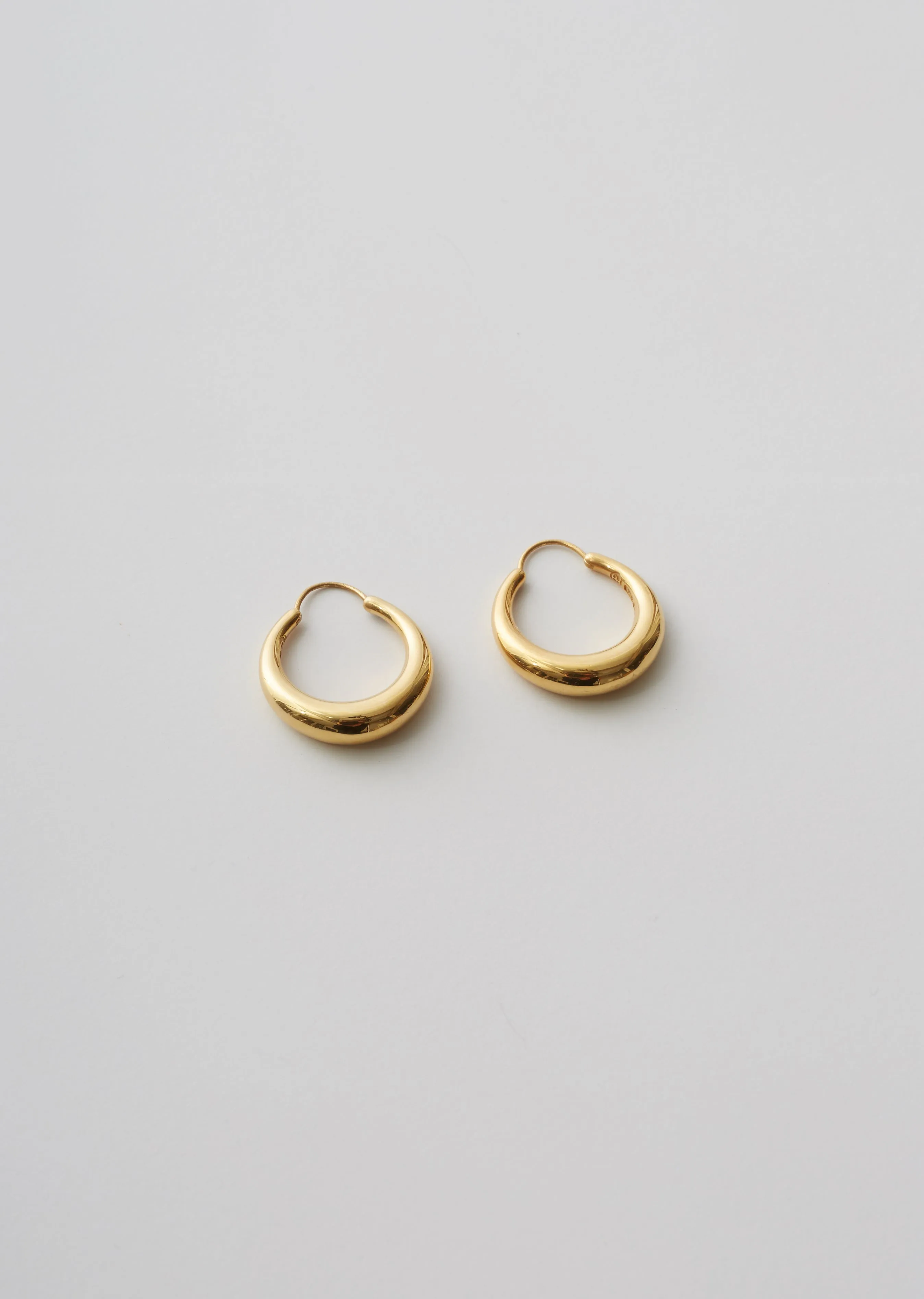 Gold Fat Snake earrings