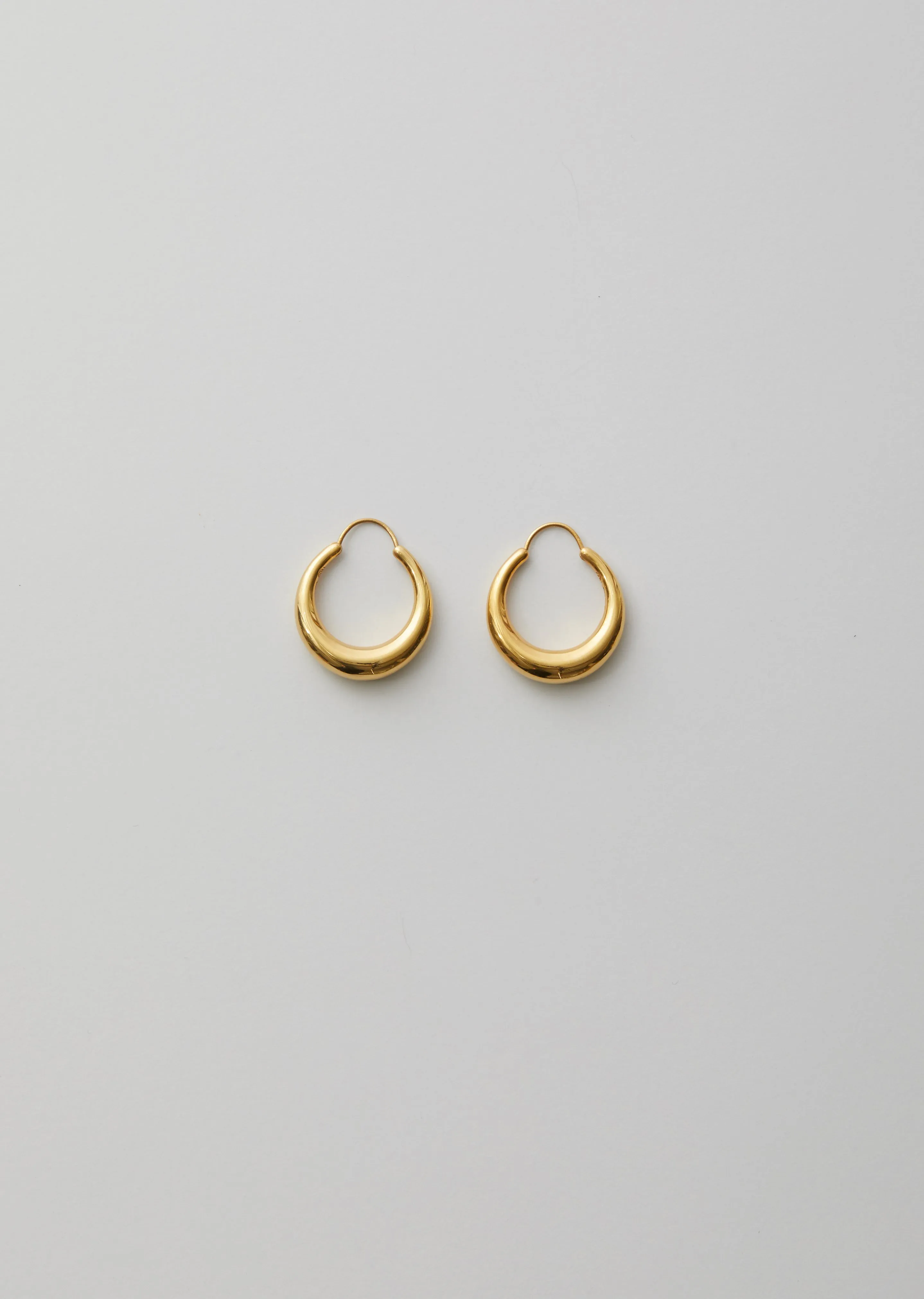 Gold Fat Snake earrings