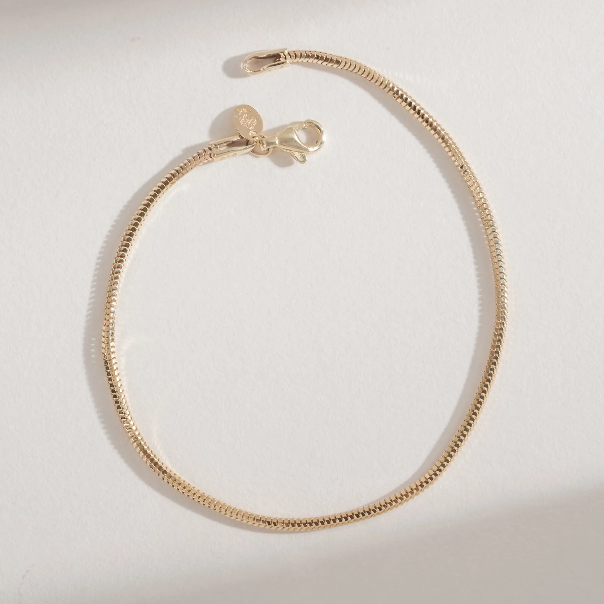 Gold Snake Chain Bracelet, Noa