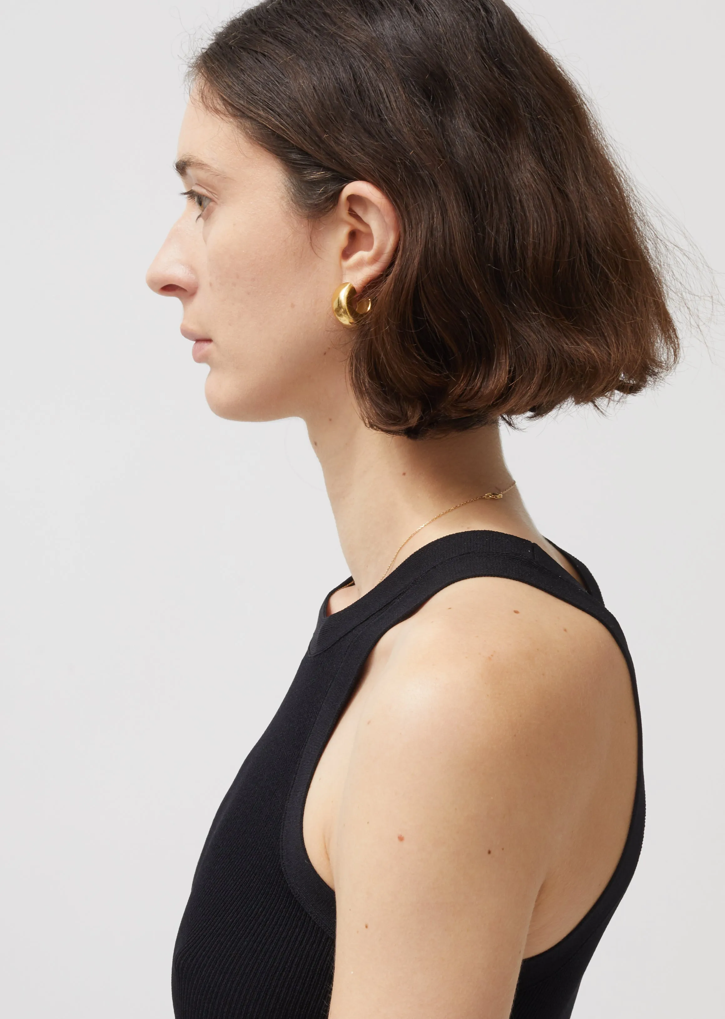 Gold Tire Earrings