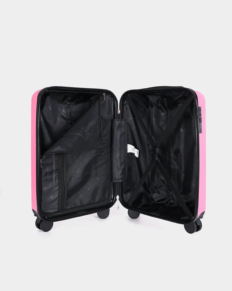 Hard Case 3 Piece Luggage Set in Pink