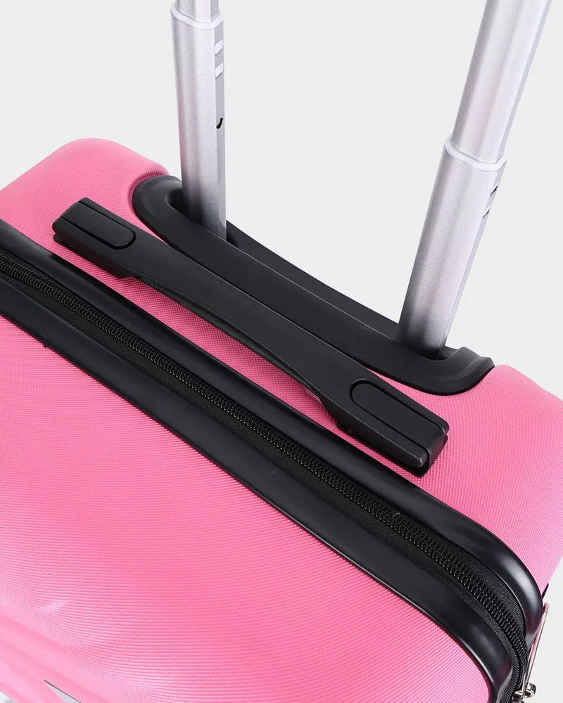 Hard Case 3 Piece Luggage Set in Pink