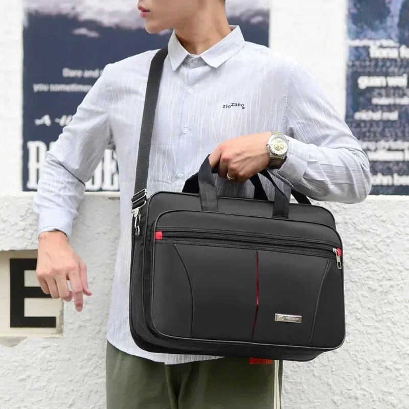 High-Capacity Briefcase Travel Laptop Protection Business Document Information Storage Bags Weekend Organizer Handbag Accessories