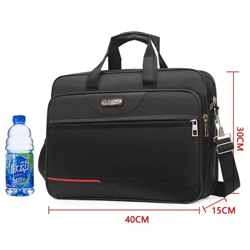 High-Capacity Briefcase Travel Laptop Protection Business Document Information Storage Bags Weekend Organizer Handbag Accessories