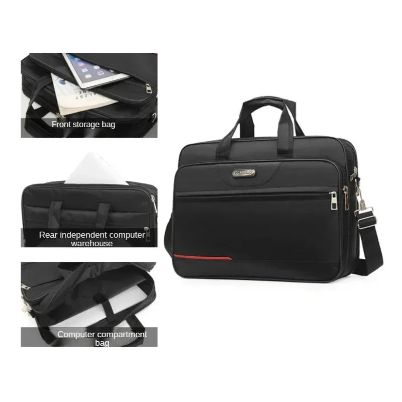 High-Capacity Briefcase Travel Laptop Protection Business Document Information Storage Bags Weekend Organizer Handbag Accessories