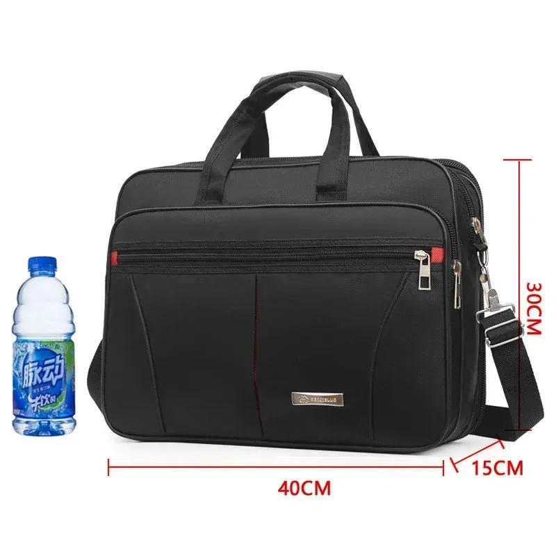 High-Capacity Briefcase Travel Laptop Protection Business Document Information Storage Bags Weekend Organizer Handbag Accessories