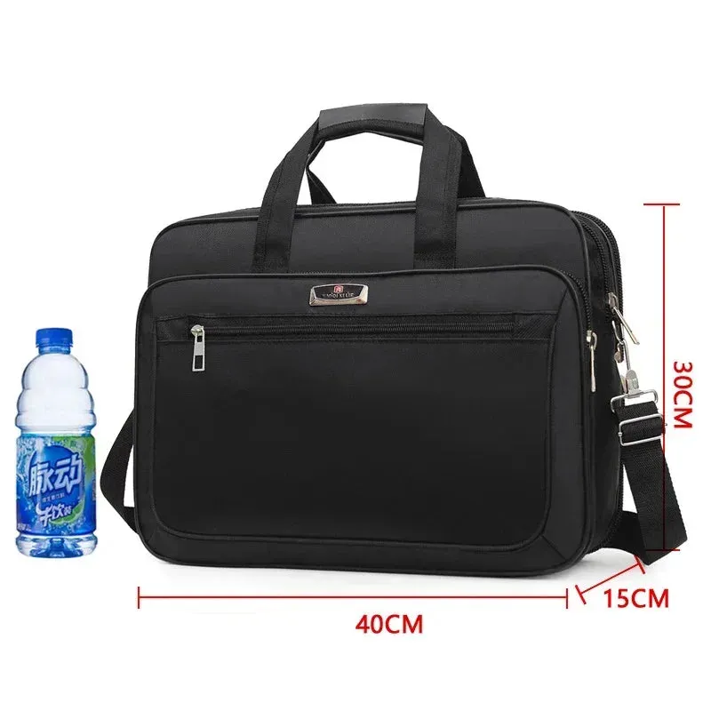 High-Capacity Briefcase Travel Laptop Protection Business Document Information Storage Bags Weekend Organizer Handbag Accessories