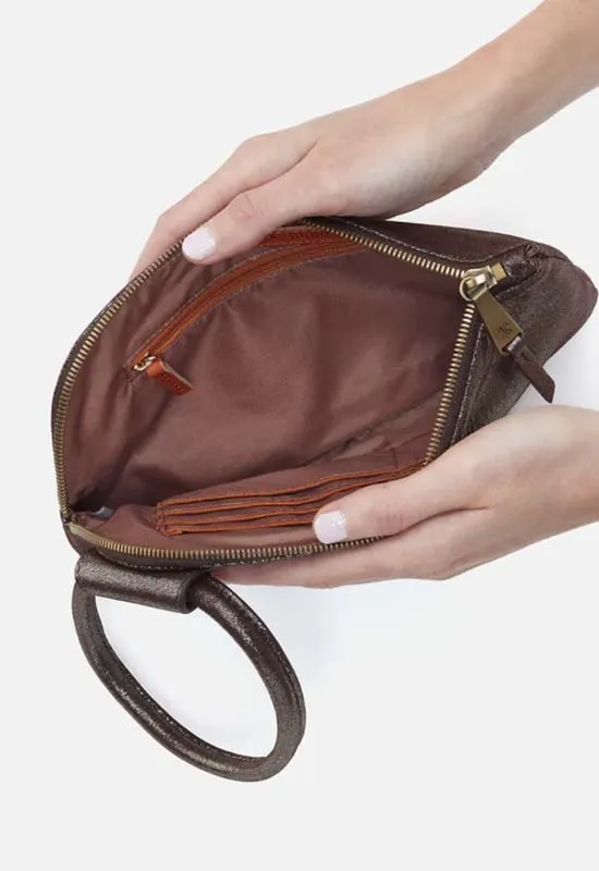 Hobo - Sable Wristlet Coffee Galaxy Leather