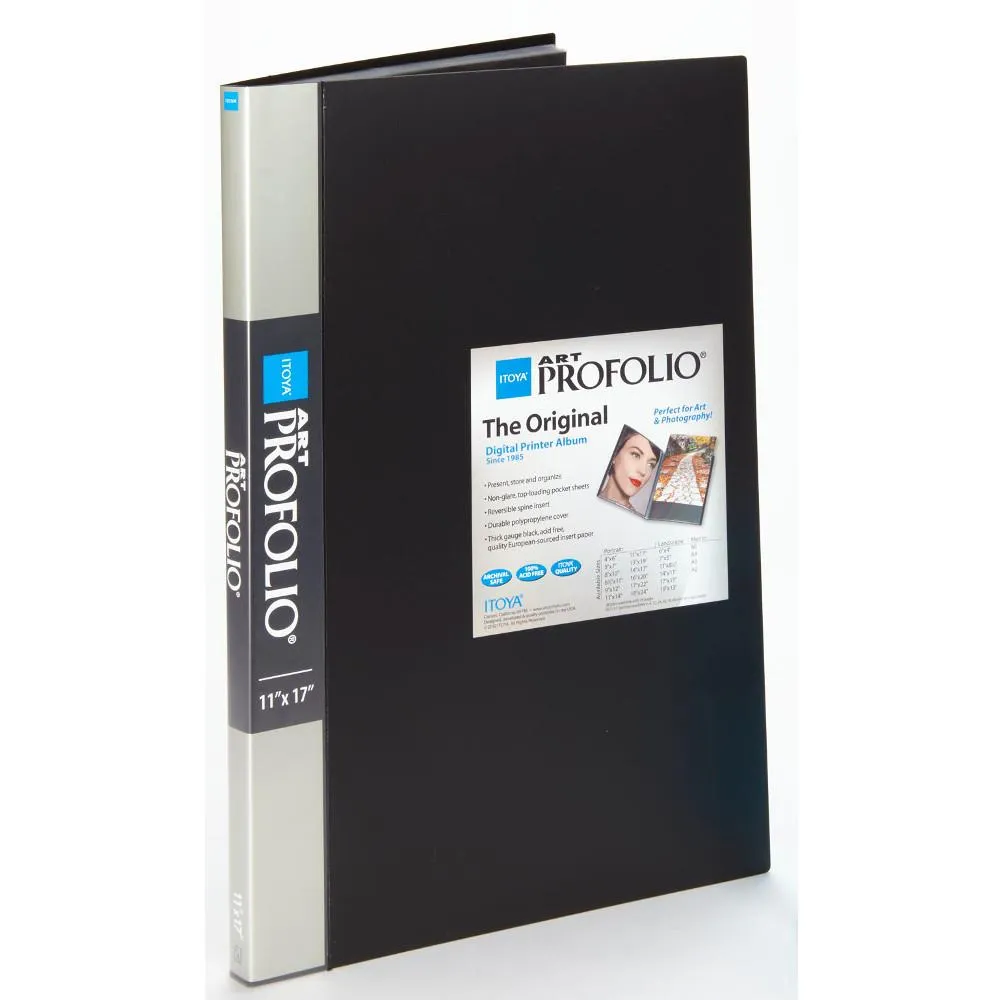 Itoya Art ProFolio, Black 24-Sleeve 11x17"