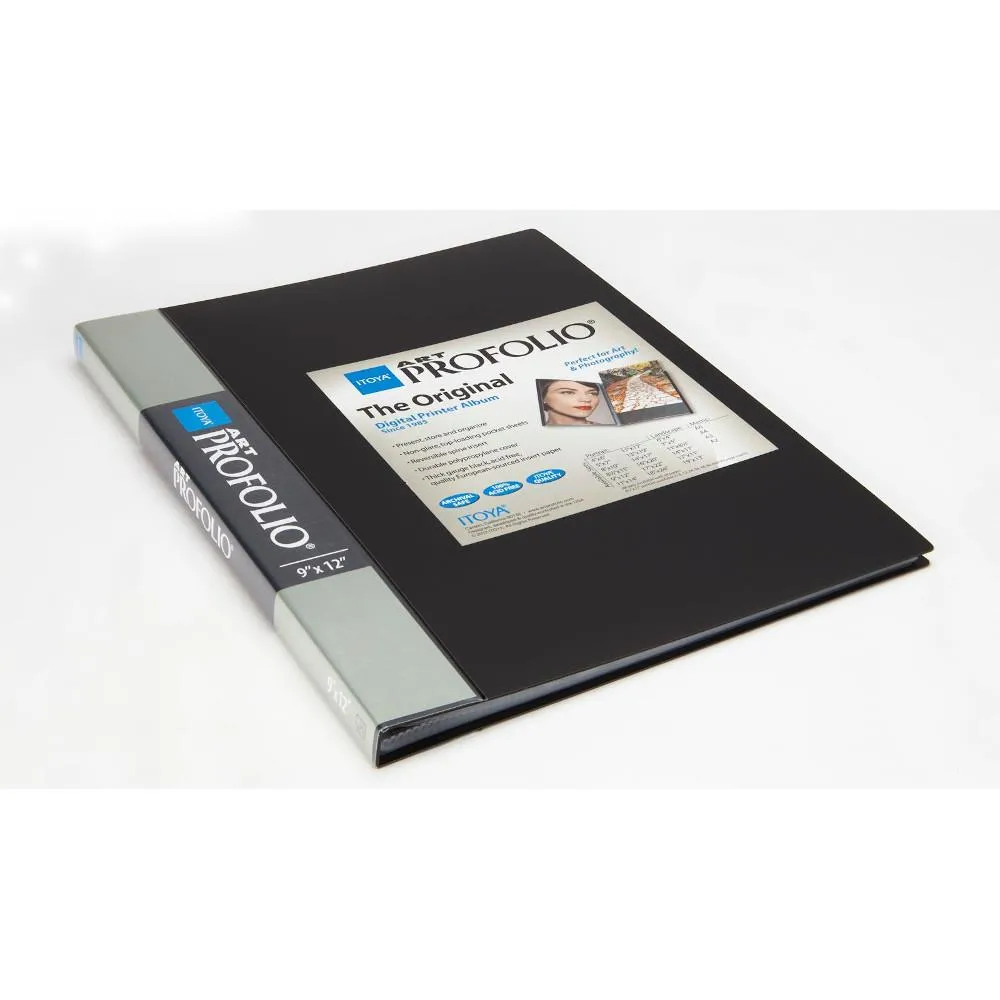 Itoya Art ProFolio, Black 24-Sleeves 9x12"