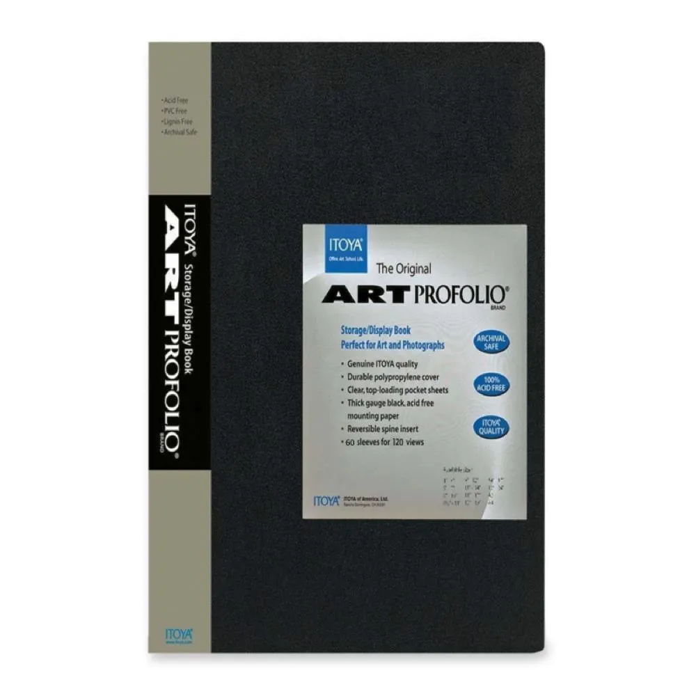 Itoya Art ProFolio, Black 24-Sleeves 9x12"