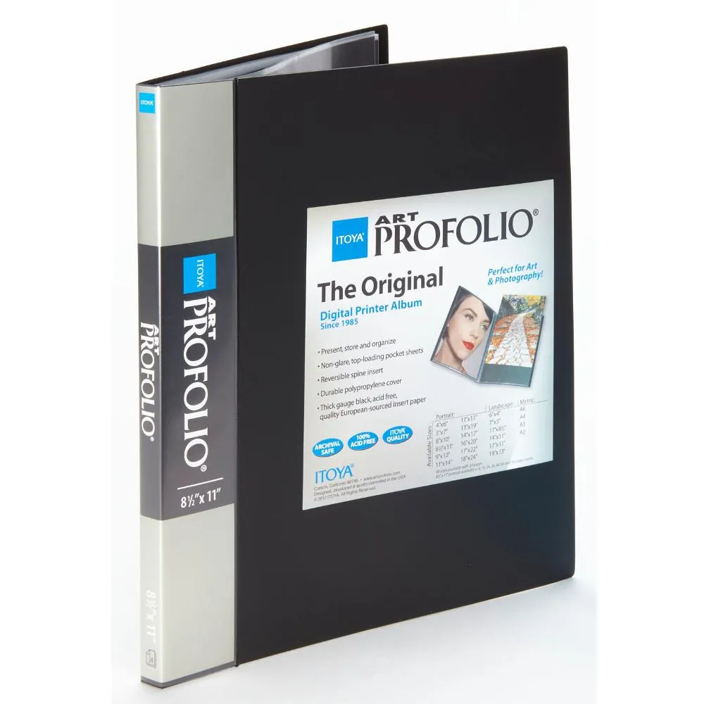 Itoya Art ProFolio, Black 6-Sleeve 8.5x11"