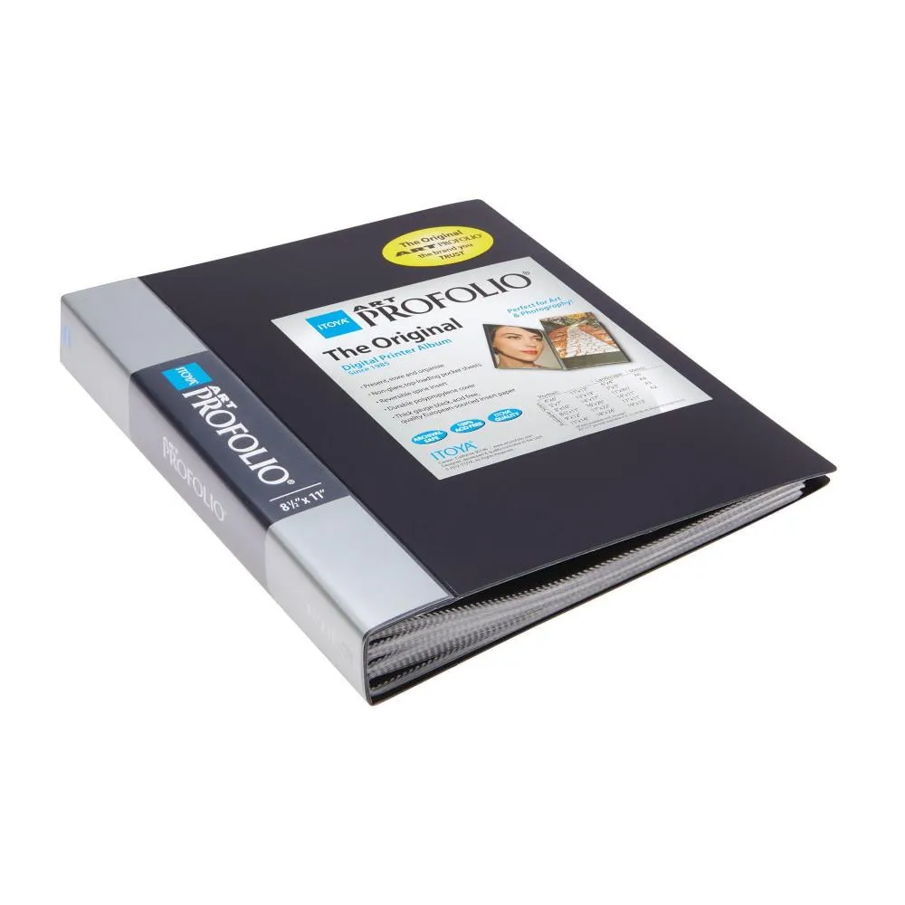 Itoya Art ProFolio, Black 60-Sleeve 8.5x11"