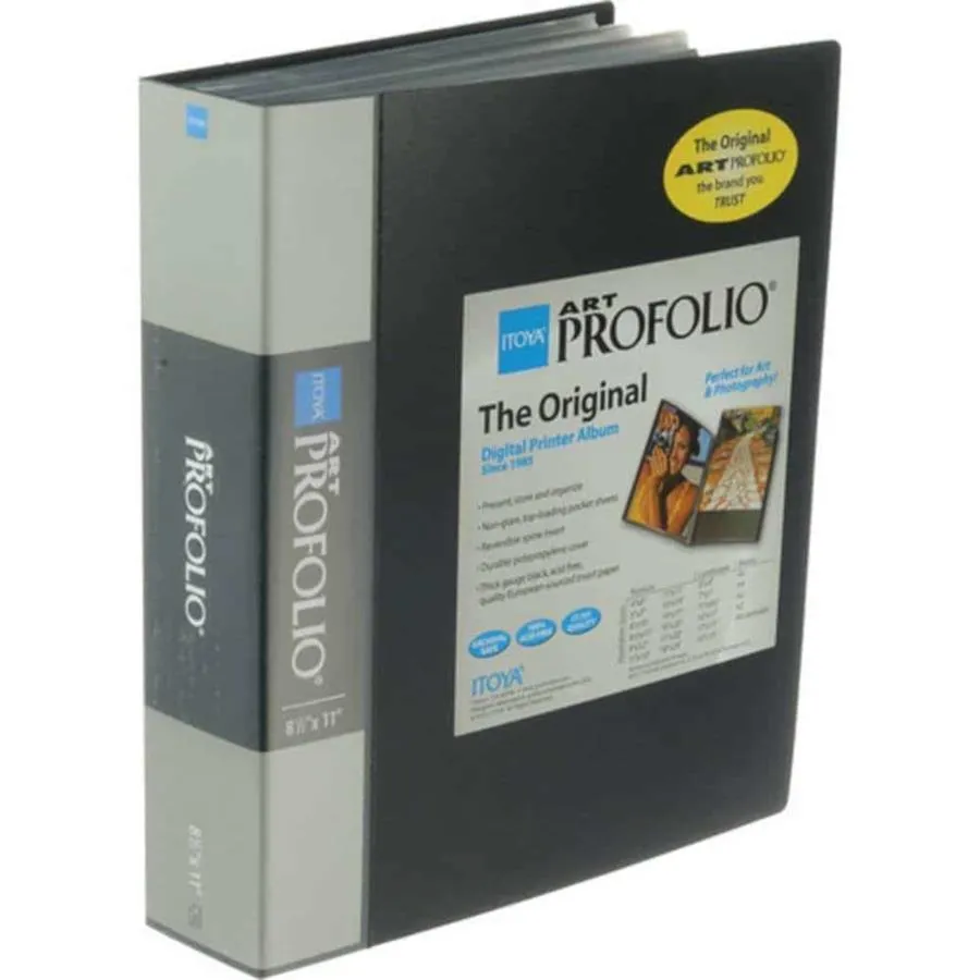 Itoya Art ProFolio, Black 90-Sleeve 8.5x11"