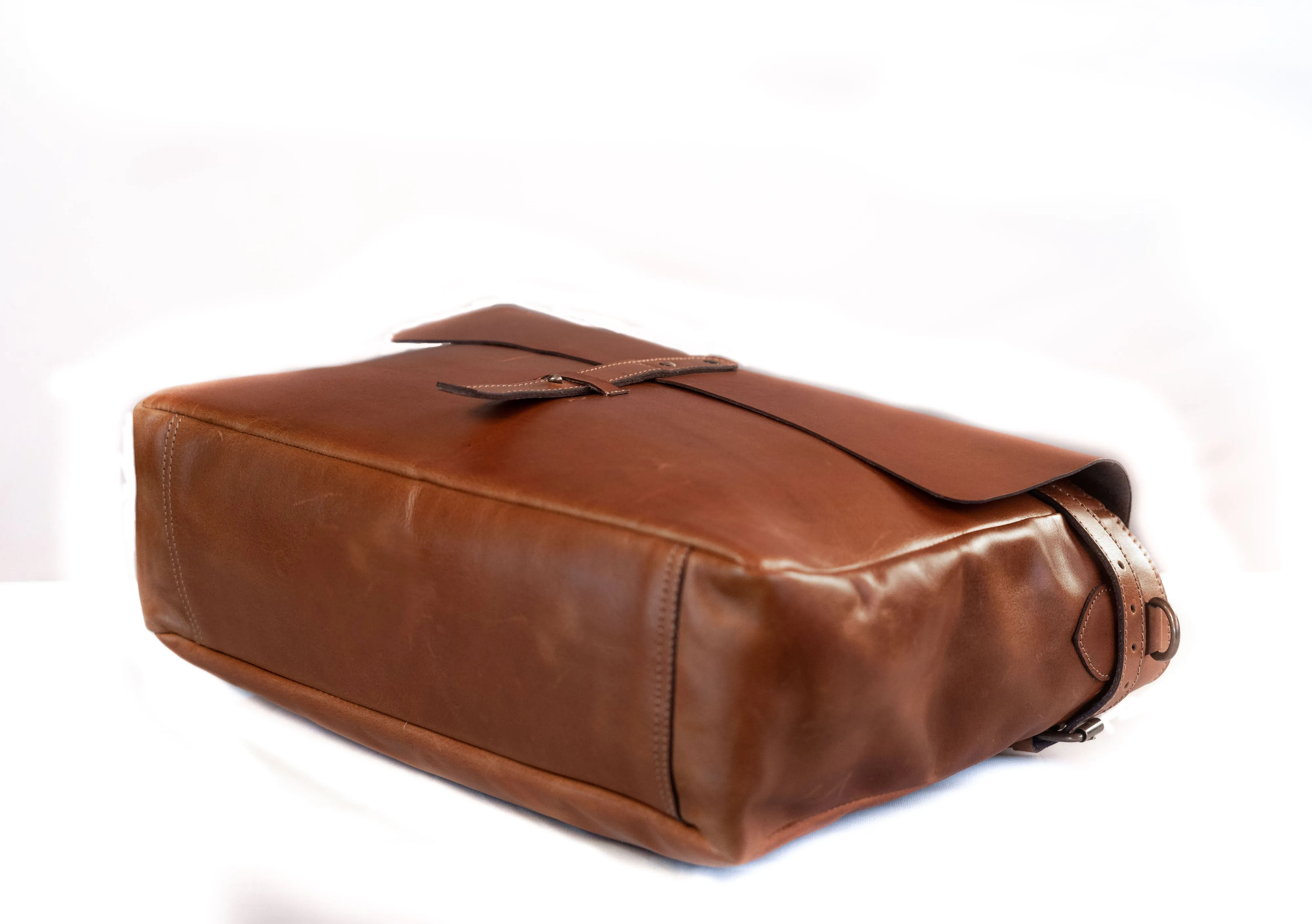 Leather Messenger Briefcase Bag