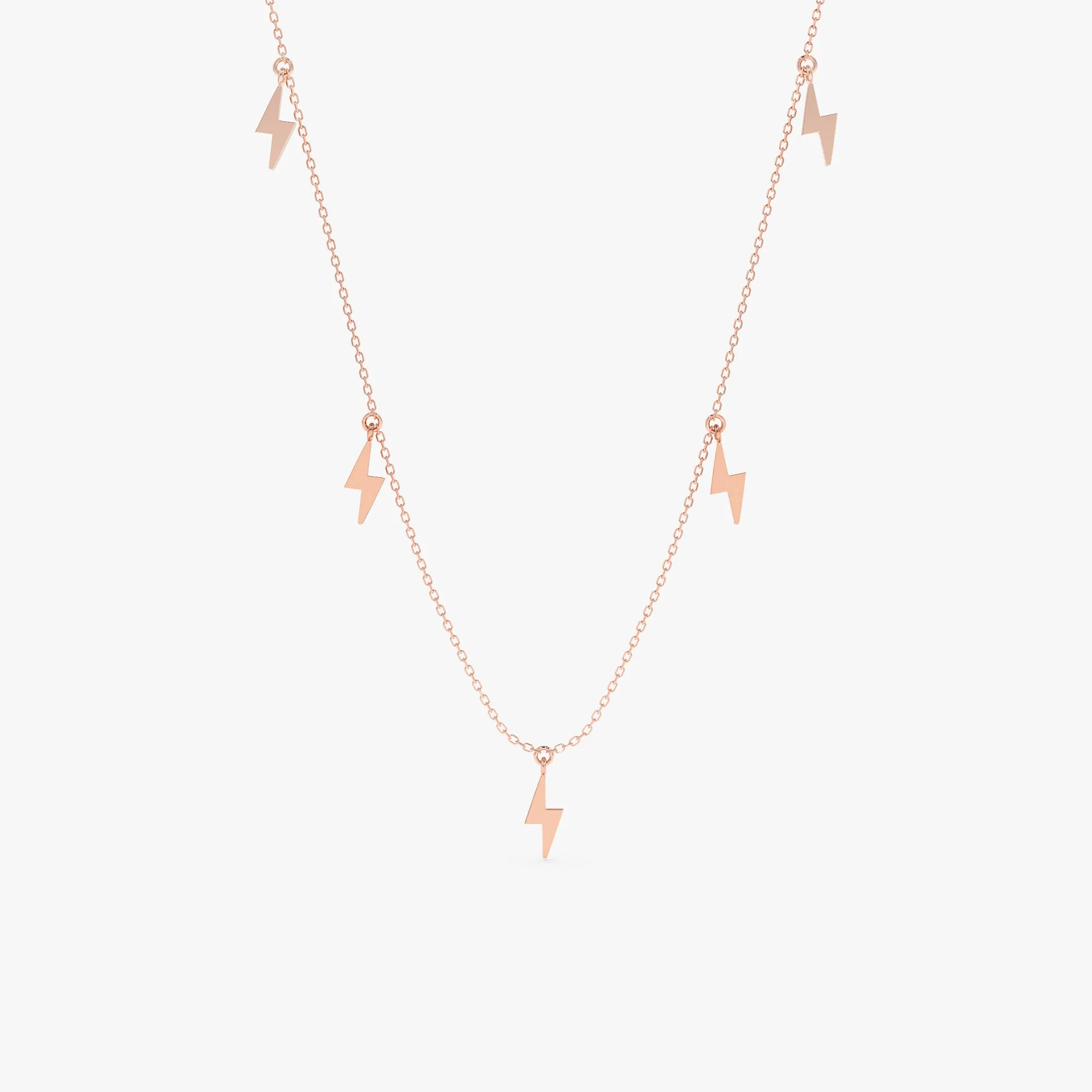 Lightning Bolt Drop Necklace, Briella