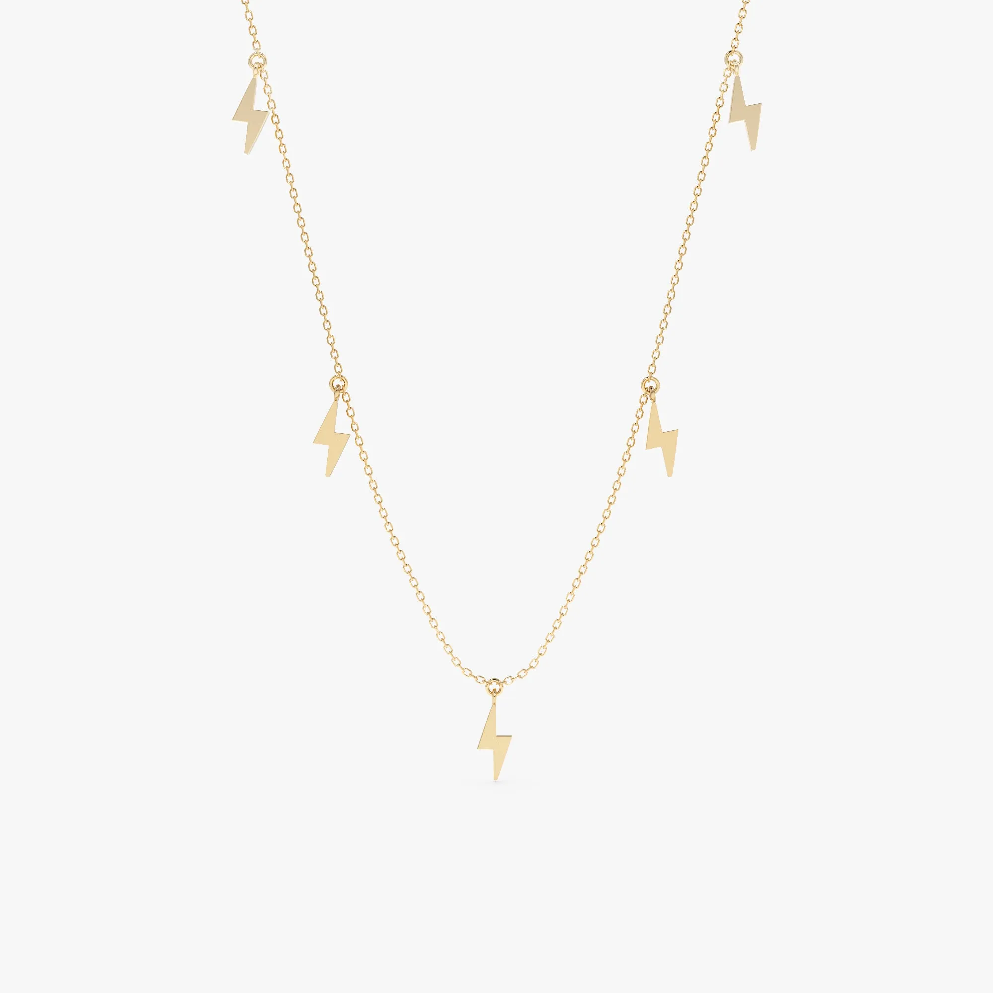 Lightning Bolt Drop Necklace, Briella