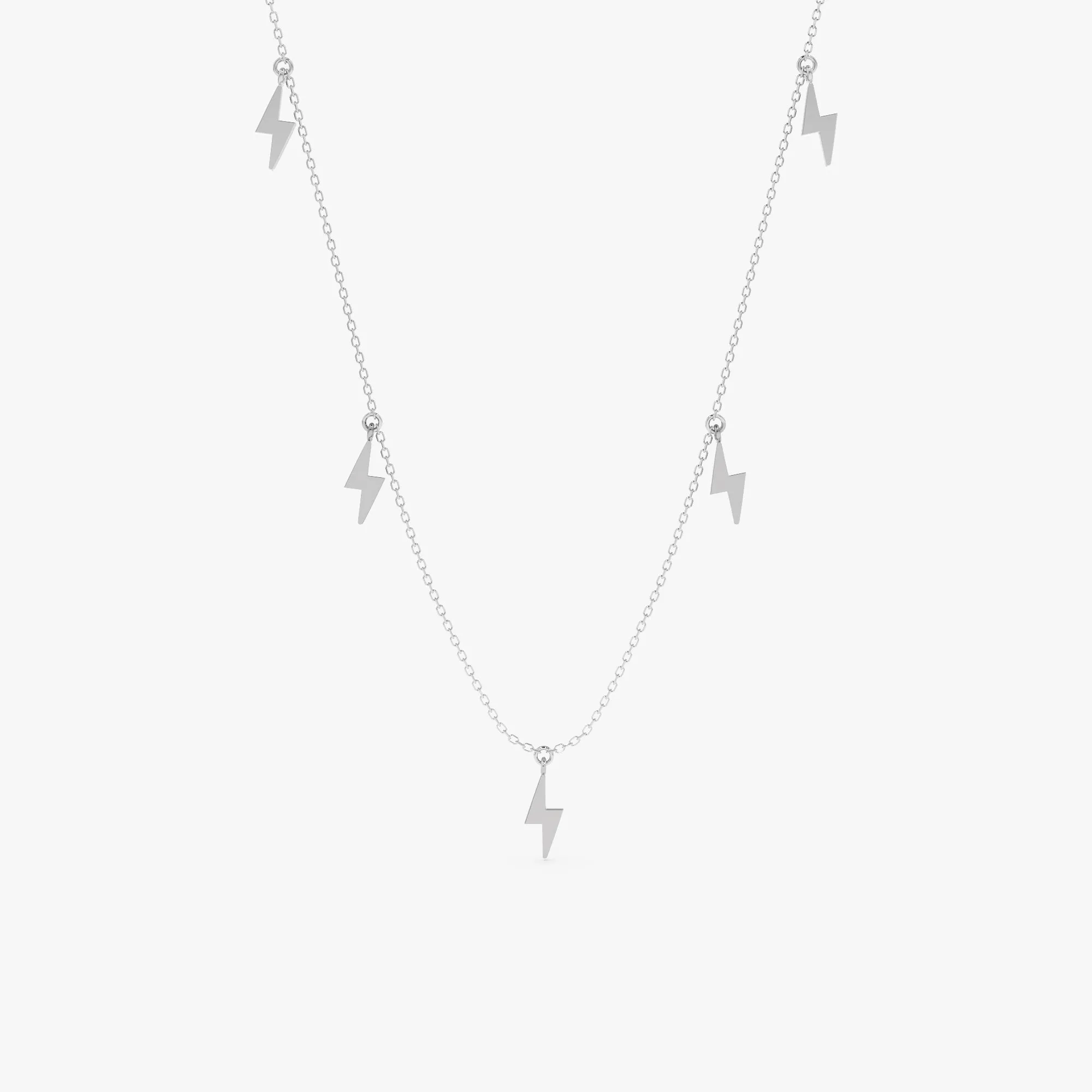 Lightning Bolt Drop Necklace, Briella