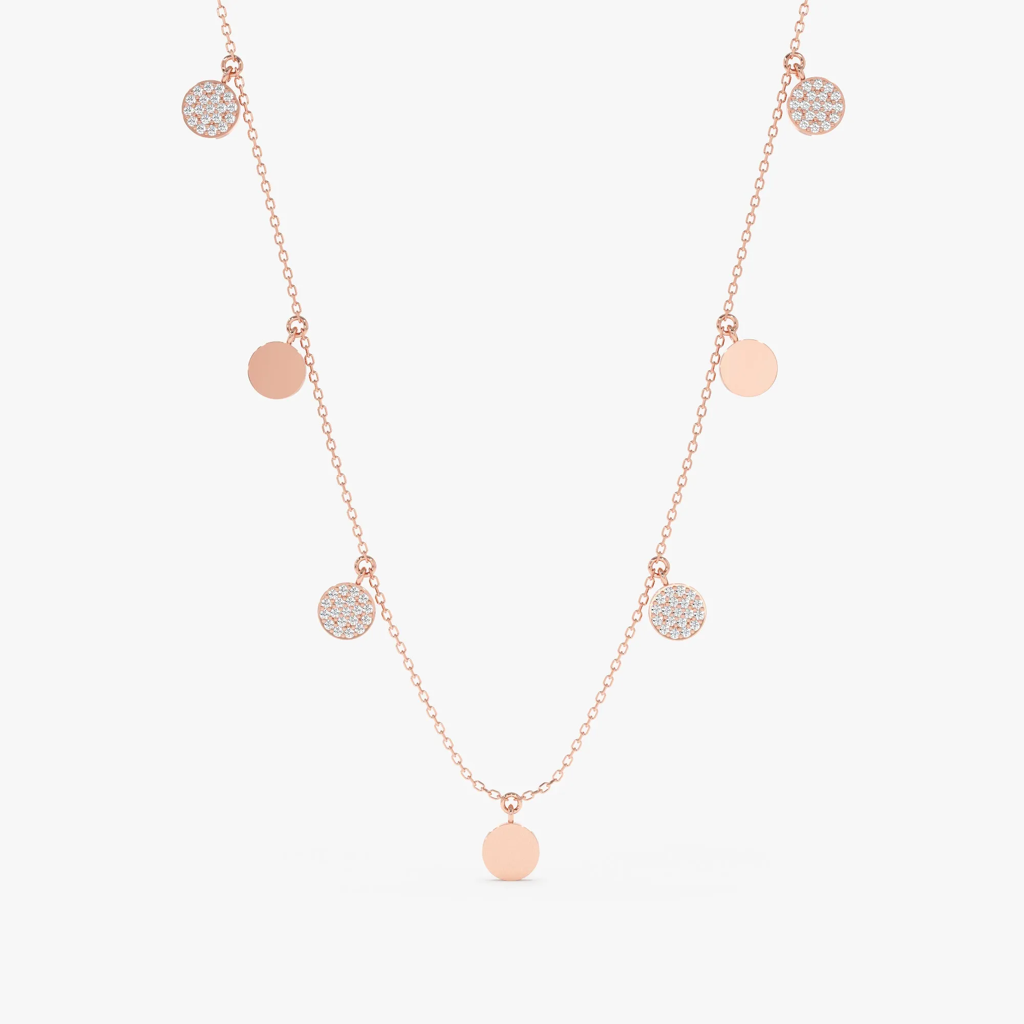 Mixed Coin Drop Necklace, Maggie