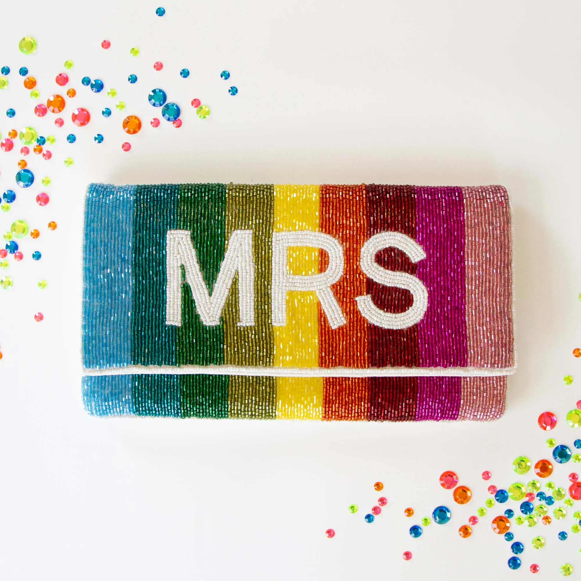 Mrs. Rainbow Clutch Bag