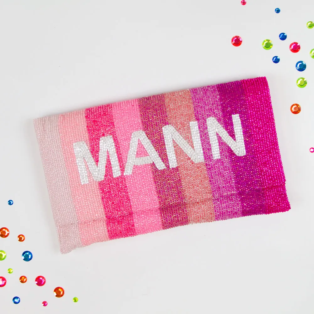 Personalized Pink Ombre Clutch Bag (LHFC)