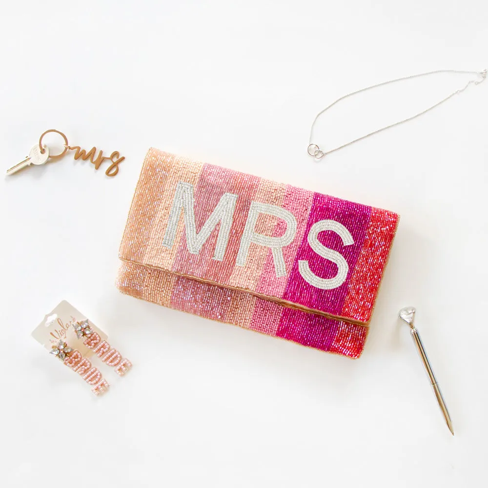 Personalized Pink Ombre Clutch Bag (LHFC)