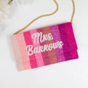 Personalized Pink Ombre Clutch Bag (LHFC)