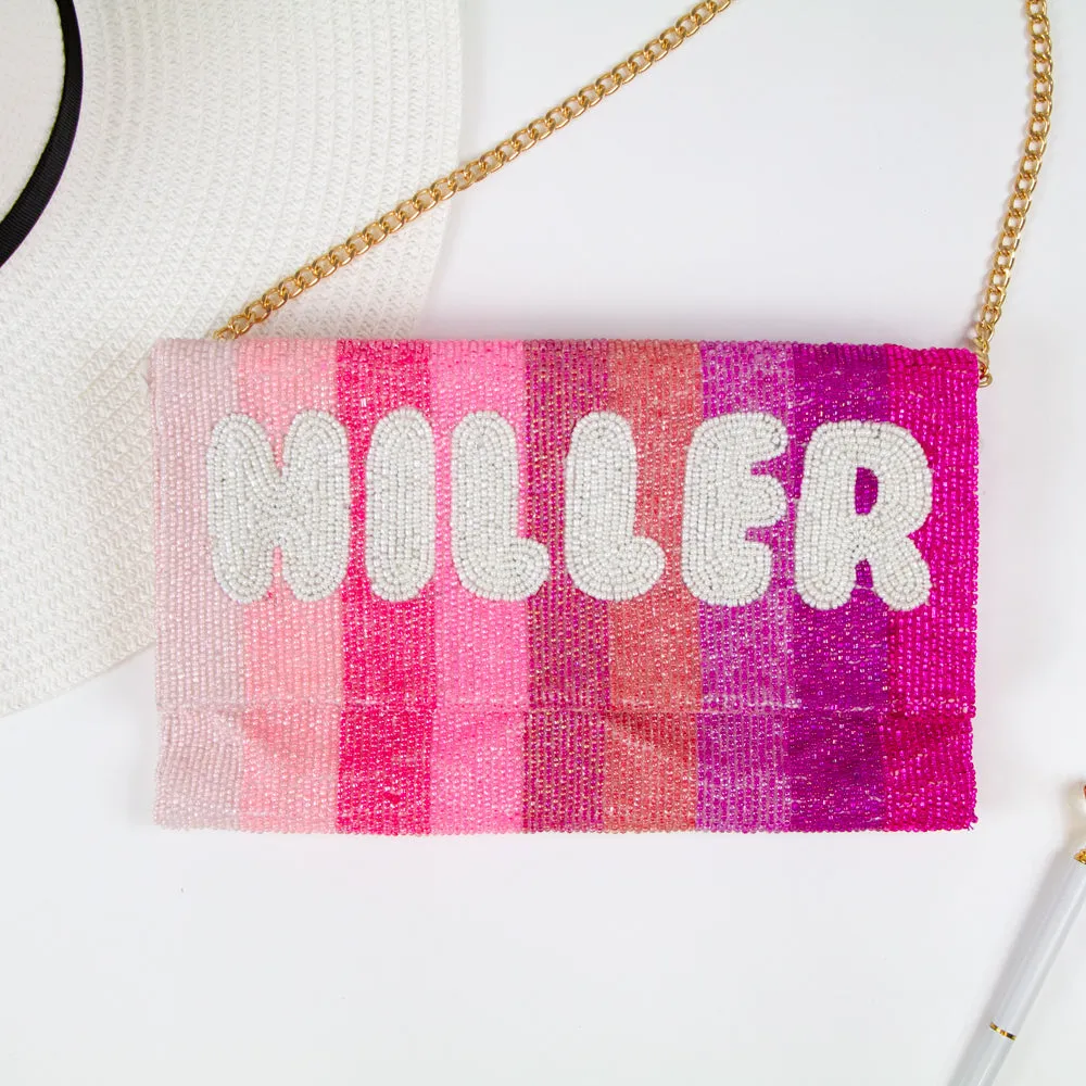 Personalized Pink Ombre Clutch Bag (LHFC)