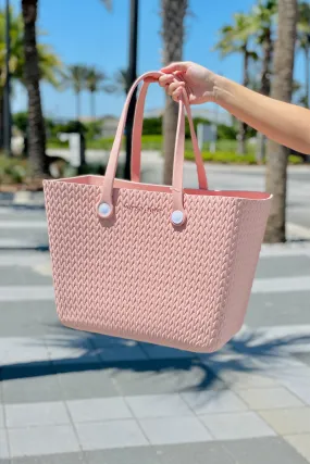 Poolside Days Textured Versa Tote - Pink