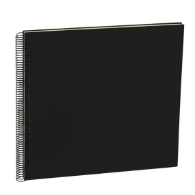 Semikolon Spiral Economy Album Medium - Black, Cream Pages