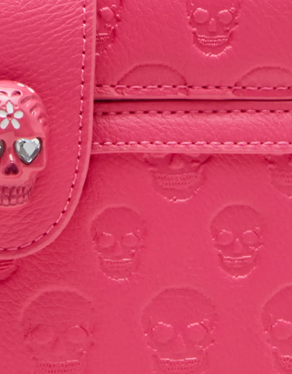 SKULL BOSS VANITY BAG PINK