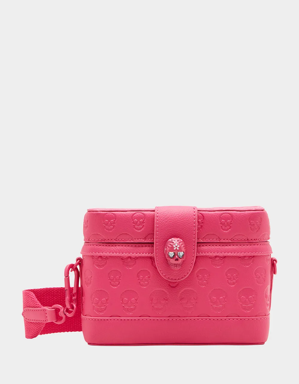 SKULL BOSS VANITY BAG PINK