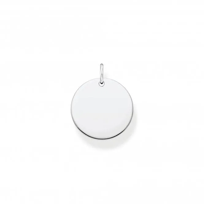 Sterling Silver Disc Pendant PE927-001-21