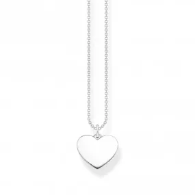 Sterling Silver Heart Necklace KE2128-001-21-L45V