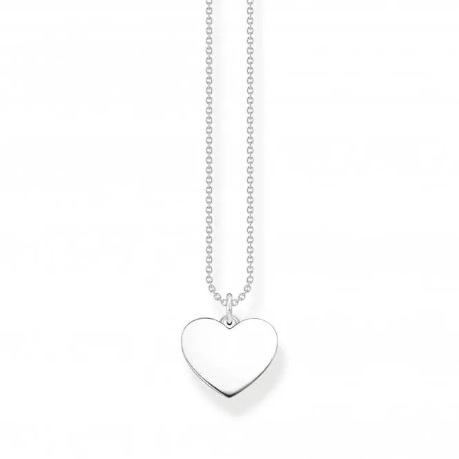 Sterling Silver Heart Necklace KE2128-001-21-L45V