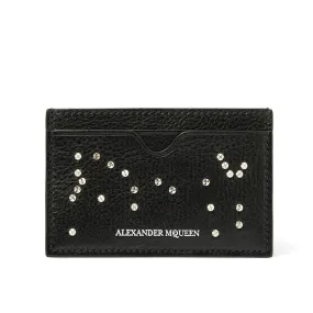 Stud Skull Cc Wallet in Black