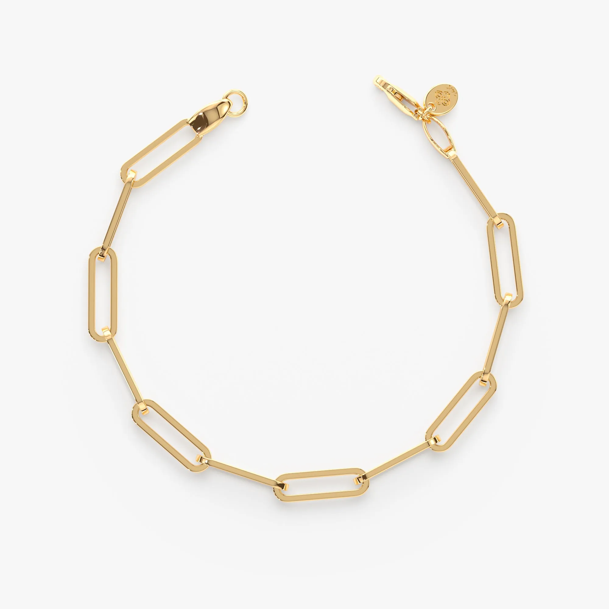 Thick Paperclip Chain Bracelet, Talia