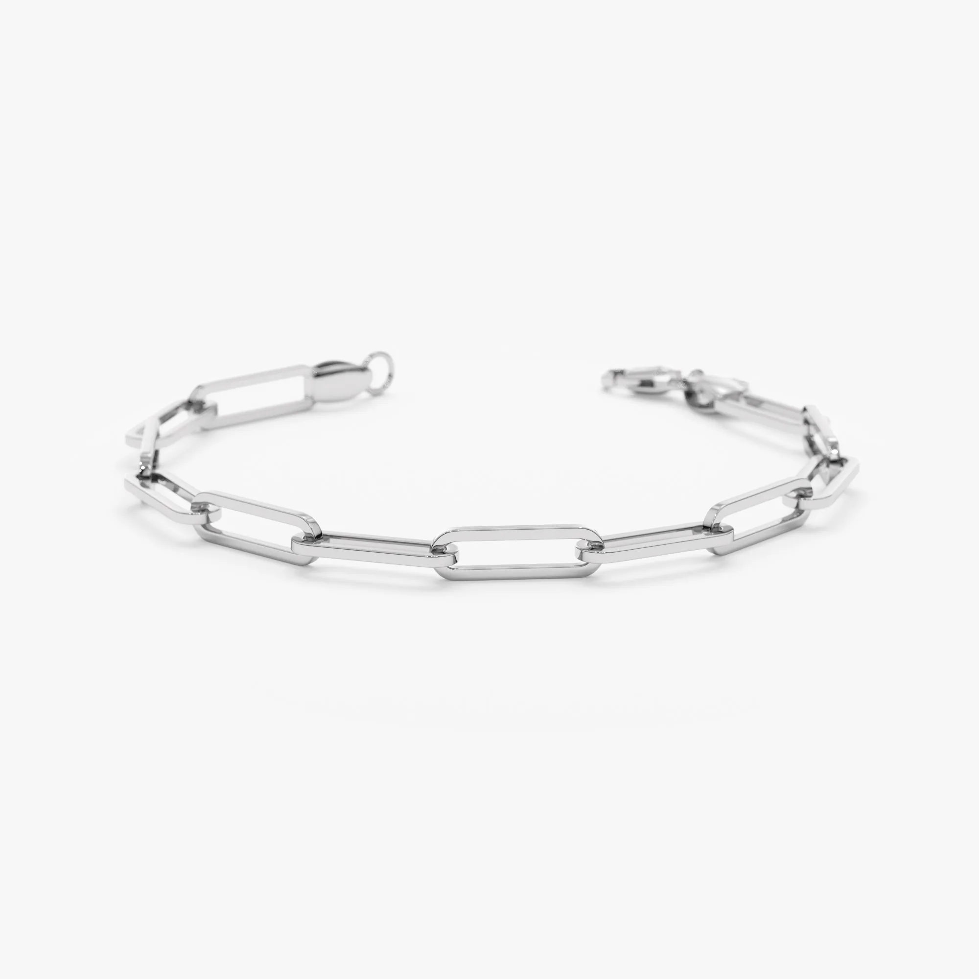 Thick Paperclip Chain Bracelet, Talia