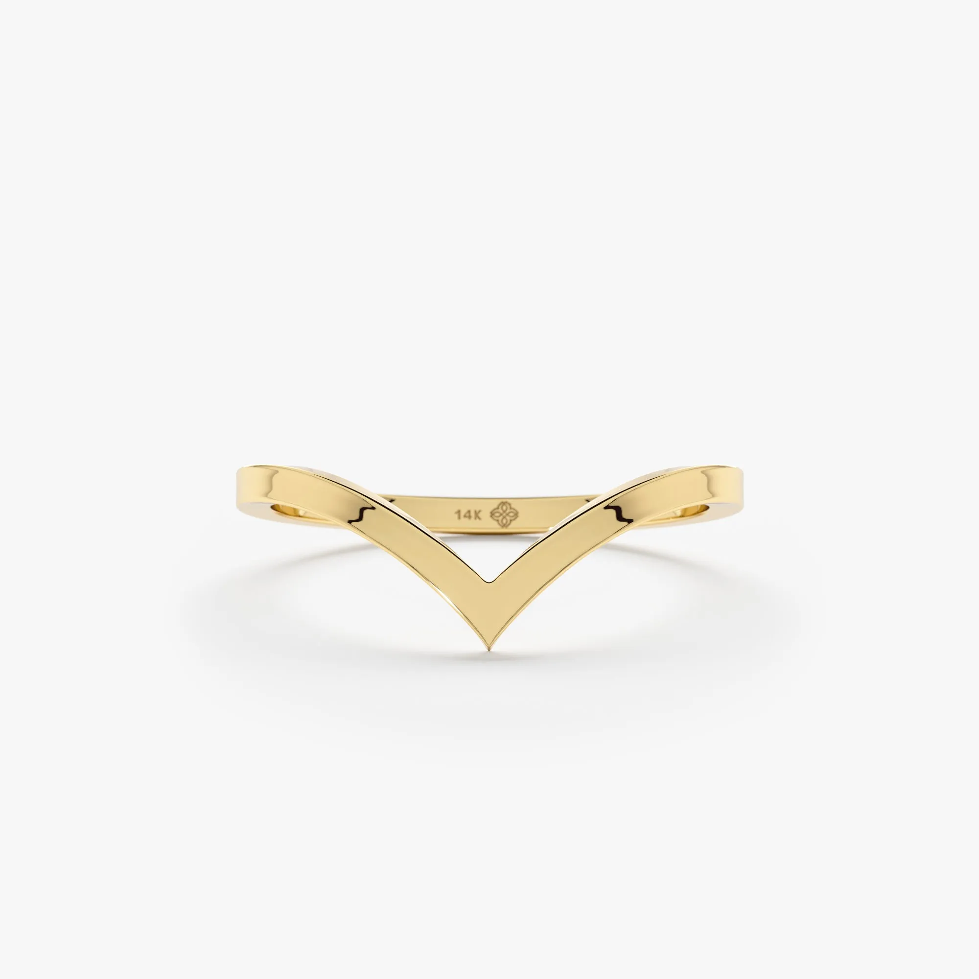 V Nesting Ring In Solid Gold, Shaniqua